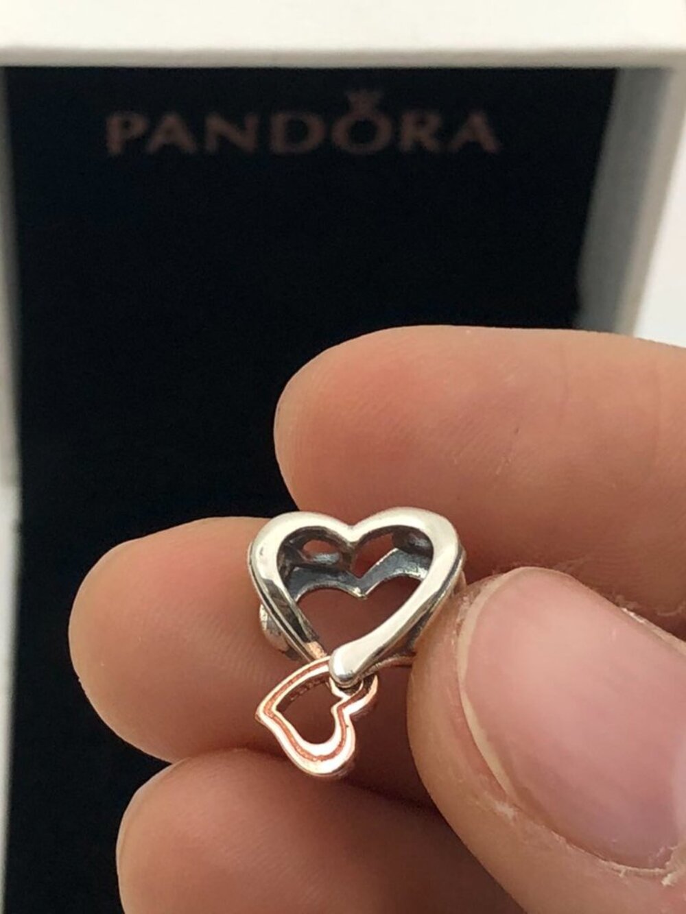 ✨🔥Pandora Openwork Heart Charm Family is love Pendant S925 sterling silver